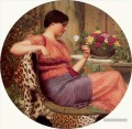 W Le Temps des Roses 1916 néoclassique dame John William Godward